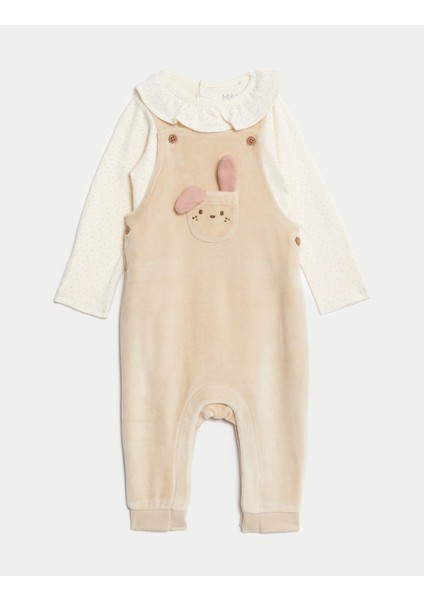 Tavşan Desenli 2'li Takım (0-1 Yaş)