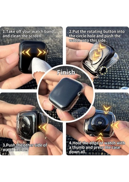 Watch 10 42MM Uyumlu Şeffaf Yumuşak Tpu Kasa Koruyucu