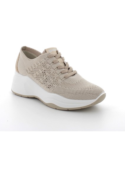 Dcd 76657 Kadın Sneaker ( Günlük) 7662622 Igı&co Dwn 76626 T.flyknıt 25 Re Cream Plat