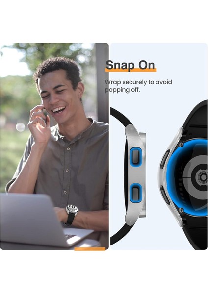 Samsung Galaxy Watch Fe 40MM Uyumlu Sert Pc Kasa ve Ekran Koruyucu Kılıf