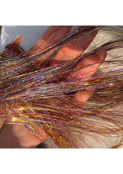 Tinsel Karışık Renkli Bağlamalı Saç Simi(98 Cm) fiyatları