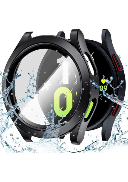 Galaxy Watch 4 / 5 44MM Uyumlu Kasa ve Ekran Koruyucu 360 Tam Koruma Sert Pc Kasa Koruyucu