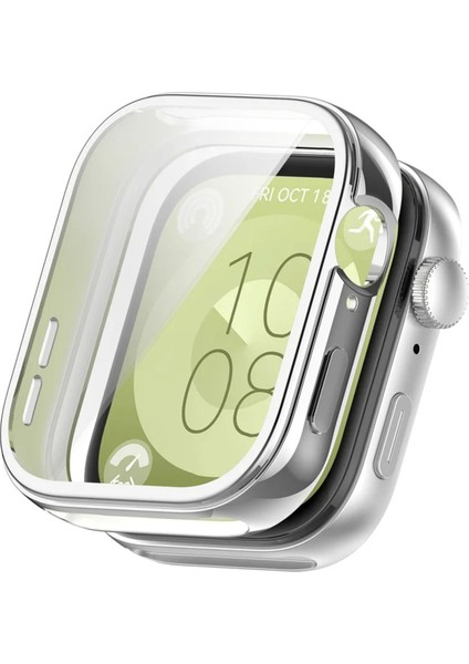 Huawei Watch Fit3 Uyumlu Kasa ve Ekran Koruyucu 360 Tam Koruma Sert Pc Kasa Koruyucu