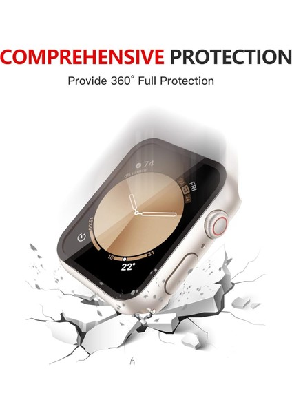 Watch 7-8-9 41MM Uyumlu Sert Pc Kasa ve Ekran Koruyucu Kılıf