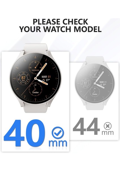 Samsung Galaxy Watch 7 40MM Uyumlu Sert Pc Kasa ve Ekran Koruyucu Kılıf fiyatları