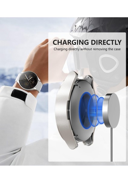 Samsung Galaxy Watch 7 40MM Uyumlu Sert Pc Kasa ve Ekran Koruyucu Kılıf