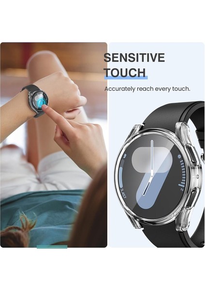 Samsung Galaxy Watch 7 40MM Uyumlu Sert Pc Kasa ve Ekran Koruyucu Kılıf indirimleri