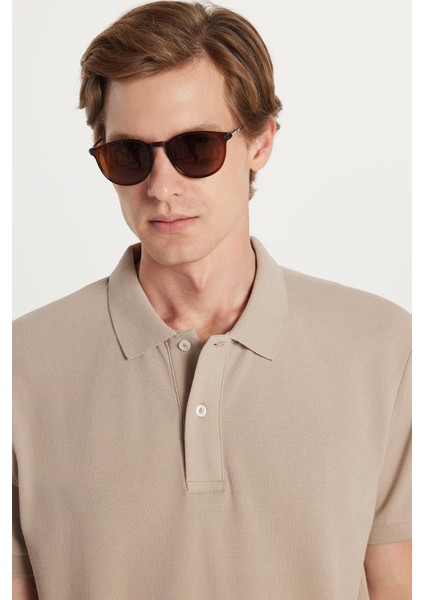 Erkek Regular Fit Klasik Kesim Pamuklu Yumuşak Dokulu Serin Tutan Kumaş Düz Taş Polo Yaka Tişört fiyatları