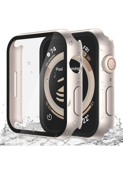 Apple Watch 2 3 4 5 6 7 8 Se Nike Uyumlu 45MM Uyumlu Sert Pc Kasa ve Ekran Koruyucu Kılıf