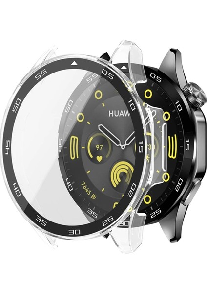 Huawei Watch Gt3 46MM Uyumlu Kasa ve Ekran Koruyucu 360 Tam Koruma Sert Pc Kasa Koruyucu