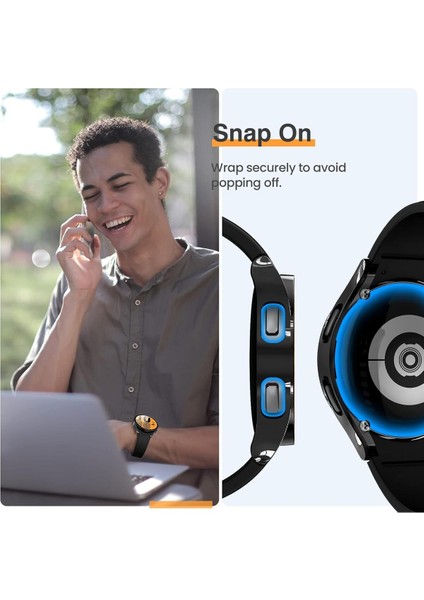 Samsung Galaxy Watch Fe 40MM Uyumlu Sert Pc Kasa ve Ekran Koruyucu Kılıf