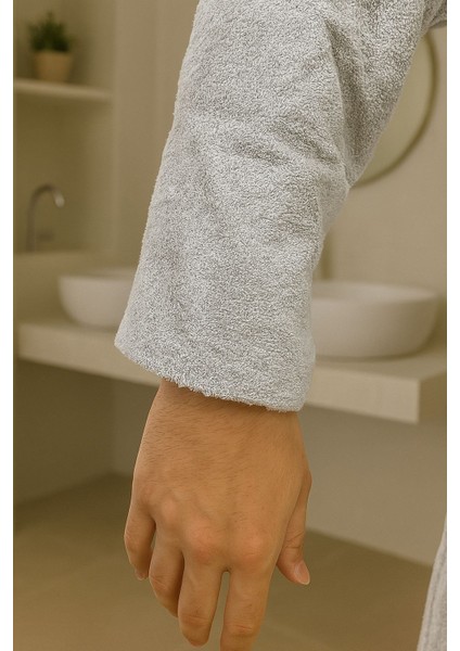 Nevin Modeli Bornoz Takımı – %100 Pamuk Bornoz ve 50X90 Yüz Havlusu indirimleri