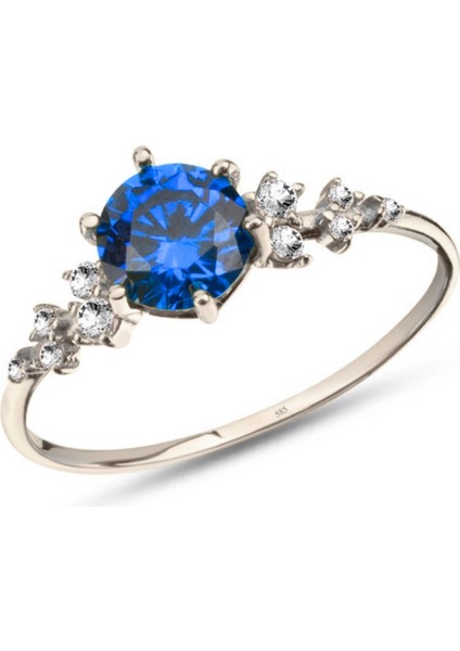 14 Ayar Altın Minimal Safir Yüzük fiyatları