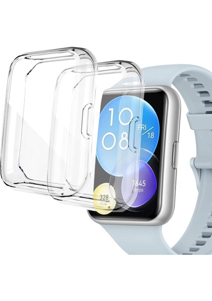 Huawei Watch Fit 2 Uyumlu Şeffaf Yumuşak Tpu Kasa Koruyucu