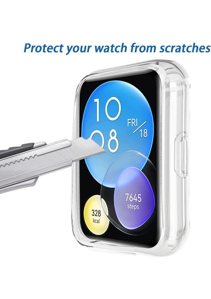 Huawei Watch Fit 2 Uyumlu Şeffaf Yumuşak Tpu Kasa Koruyucu modelleri