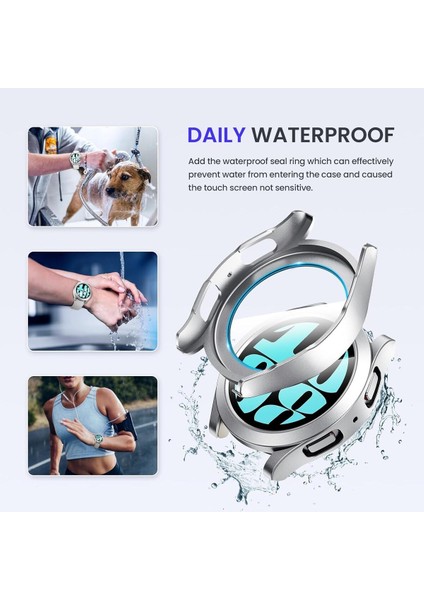 Samsung Galaxy Watch 4 5 40 mm Uyumlu Kasa ve Ekran Koruyucu 360 Tam Koruma Sert Pc Kasa Koruyucu modelleri