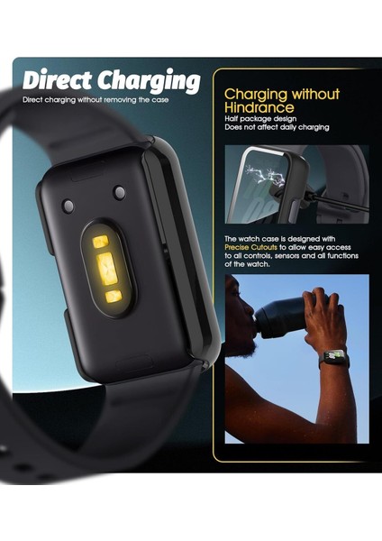 Huawei Watch Fit 3 Uyumlu 360 Tam Kapatan Kasa ve Ekran Koruyucu fırsatları