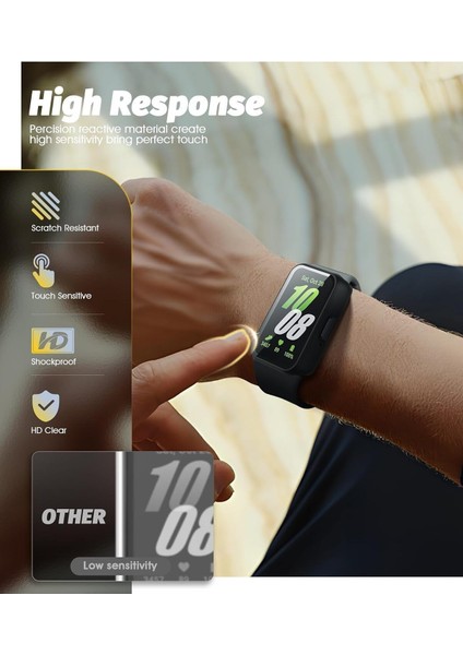 Huawei Watch Fit 3 Uyumlu 360 Tam Kapatan Kasa ve Ekran Koruyucu