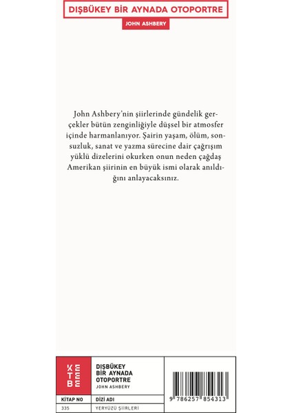 Dışbükey : Bir Aynada Otoportre - John Ashbery fiyatları
