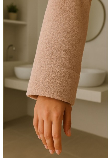 Nevin Modeli Bornoz Takımı – %100 Pamuk Bornoz ve 50X90 Yüz Havlusu indirimleri