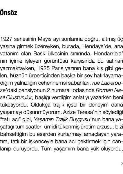 Roman Nasıl Oluşturulur - Miguel De Unamuno modelleri