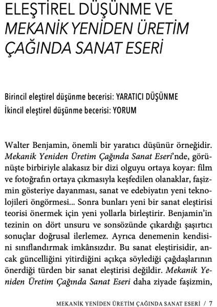 Walter Benjamin’in Mekanik Yeniden Üretim Çağında Sanat Eseri - Rachel Dını fırsatları