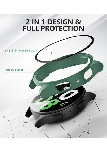 Samsung Galaxy Watch 7 44MM Uyumlu Sert Pc Kasa ve Ekran Koruyucu Kılıf fırsatları