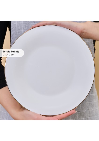 Fine Pearl Fame 26 Parça 6 Kişilik Kahvaltı Takımı Gold indirimleri