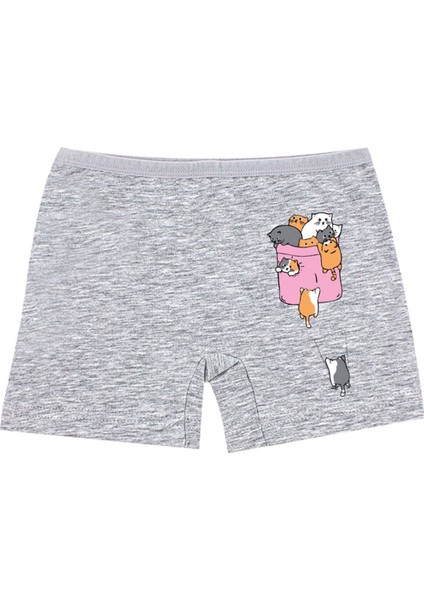 Kız Çocuk Boxer 3'lü Baskılı (%96 Pamuk - %4 Elastan) modelleri