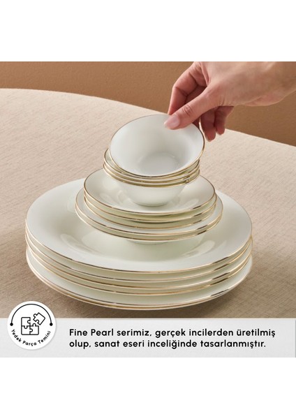 Red Carpet Collection Fine Pearl Extra Chanak 62 Parça 12 Kişilik Yemek Takımı Gold