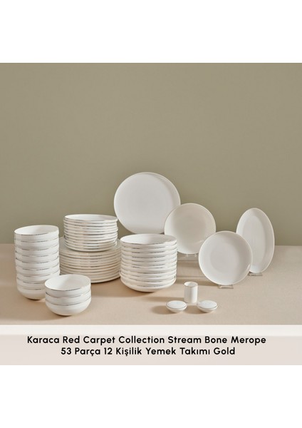 Stream Bone Merope 53 Parça 12 Kişilik Yemek Takımı Gold modelleri