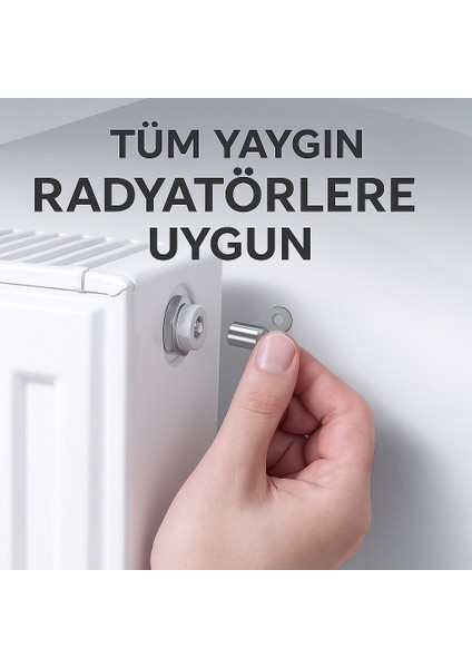 Radyatör Purjör Anahtarı – Petek Havlupan Hava Alma ve Purjör Açma Kapama Anahtarı (1 Adet) indirimleri