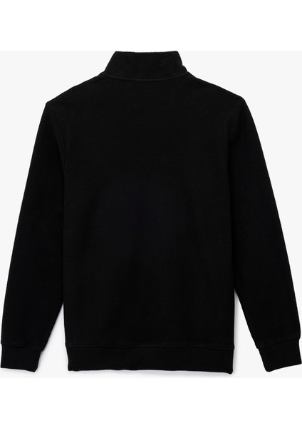 Uzun Kollu Ribanalı Yarım Fermuarlı Sweatshirt fiyatları