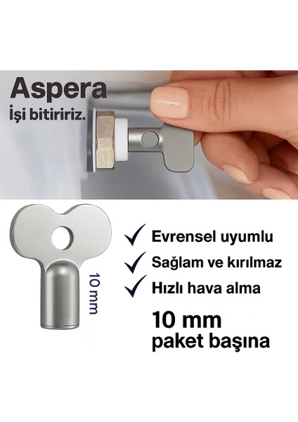 Radyatör Purjör Anahtarı – Petek Havlupan Hava Alma ve Purjör Açma Kapama Anahtarı (10 Adet) fiyatları
