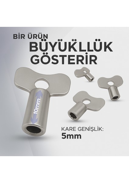 Radyatör Purjör Anahtarı – Petek Havlupan Hava Alma ve Purjör Açma Kapama Anahtarı (10 Adet) fırsatları