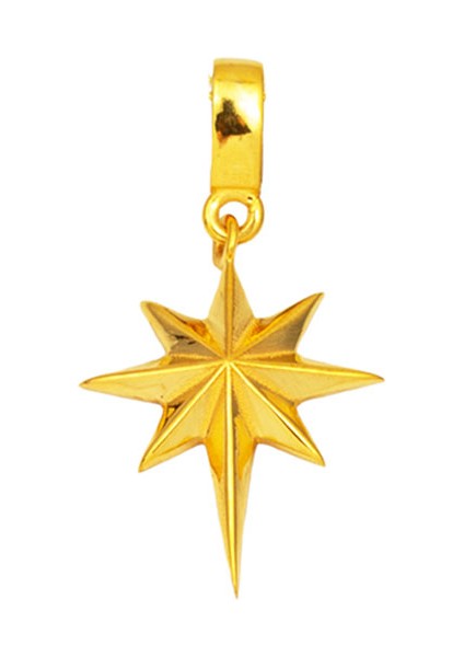 Yıldız 22 Ayar Altın Kolye Ucu