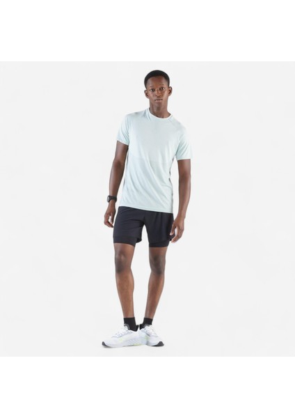 Kiprun T-Shirt De Running Sans Coutures Homme - Kiprun Run 500 Confort Vert fiyatları