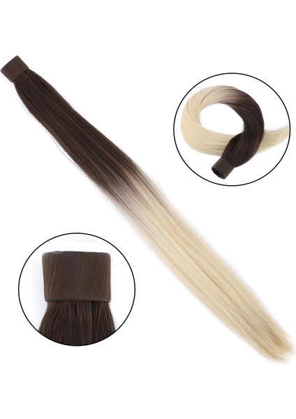 Fiber Sentetik Sihirli At Kuyruğu - Kumral / Platin Ombreli