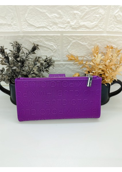 Hmx Polo Mor Telefon Bölmeli Cüzdan modelleri