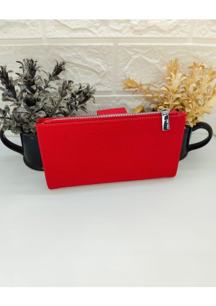 Hmx Polo Kırmızı Telefon Bölmeli Cüzdan modelleri