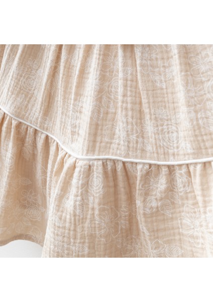 Çiçek Baskılı Kız Bebe Elbise modelleri