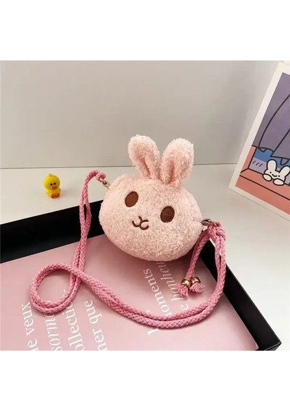 Yeni Sevimli Küçük Tavşan Bebek Kız Çantaları Moda Okul Çantaları Çocuklar Için Küçük Omuz Öğle Yemeği Çantaları Çocuk Kız Sırt Çantaları Renk: Pembe (Yurt Dışından)