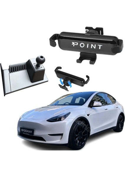 Tesla Y Model Araca Özel Cep Telefon Tutacağı Robotik Oynar Başlık 2021-2024 Arası Profesyonel Ürün