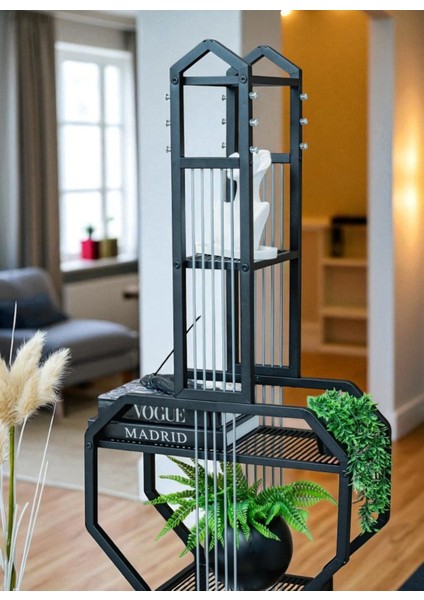 Dekoratif Siyah Metal Kitaplık Raflı Gitar Ünite Çok Amaçlı Salon Ofis Düzenleyici modelleri