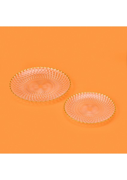 Kitchen Zelazo 7 Parça Pasta Seti - Şeffaf / Altın indirimleri