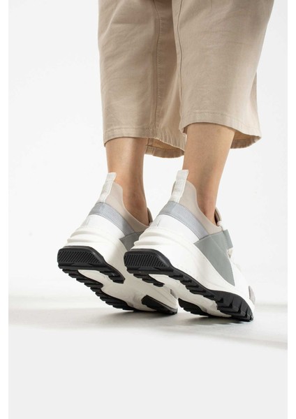 Bağcıklı Streç Detaylı Termo Taban Sneaker 331-22630-09 Kadın Ayakkabı modelleri