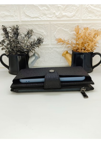 Hmx Polo Siyah Telefon Bölmeli Cüzdan fırsatları