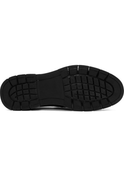 Erkek Siyah Tokalı Deri Casual Loafer 25WFD690918 fırsatları