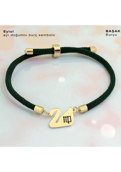 14 Ayar Plakalı Altın Eylül Ayı Doğumlarına Yeşil Örgülü Kuğu Kuşu Figürlü Hediye BILEKLIK-607AY fiyatları