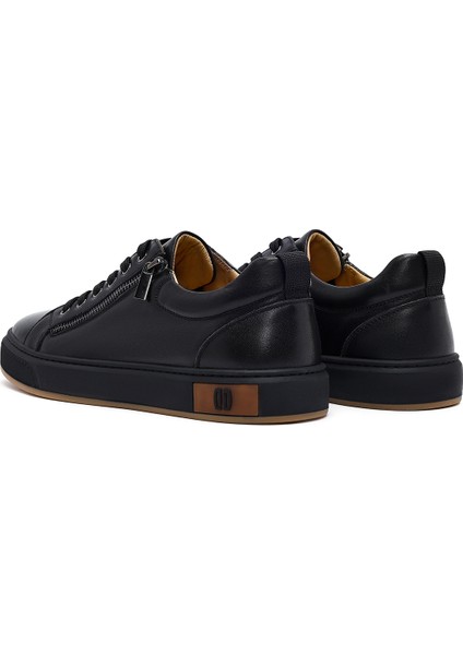 Erkek Beyaz Bağcıklı Deri Sneaker 25WFD697118 indirimleri